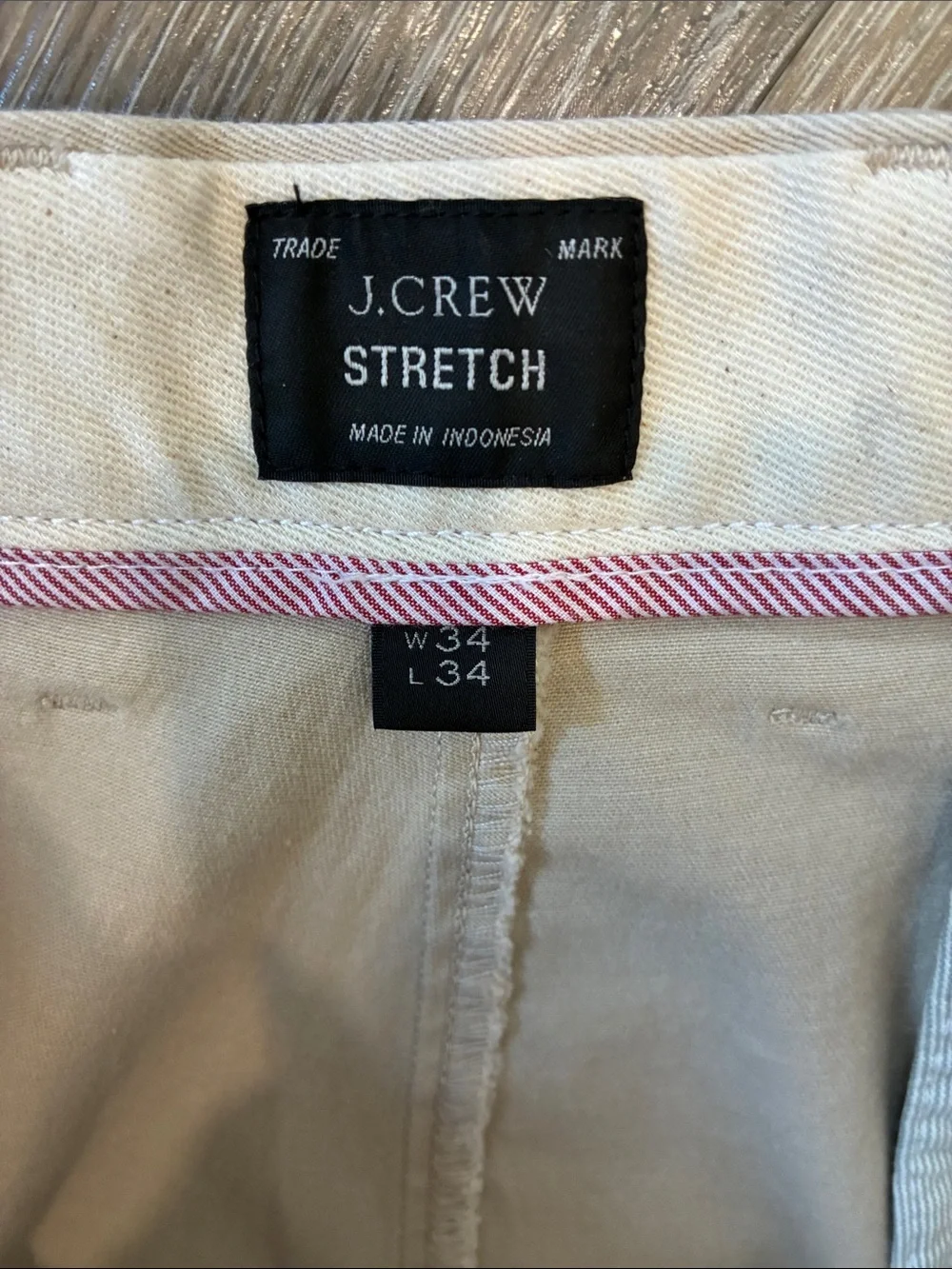 J. Crew Men's Chino Pants in Light Beige